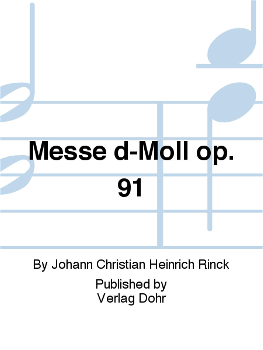 Messe d-Moll op. 91 (1831) 4-Part scores gallery preview page 1