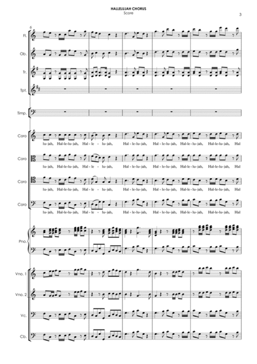 Hallelujah Chorus ("Messiah") - choir & chamber orchestra in C