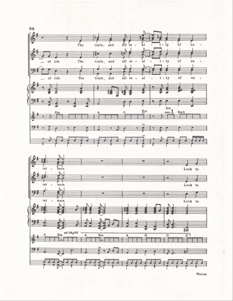 Look to this Day (Vocal Score) Divisi scores gallery preview page 24