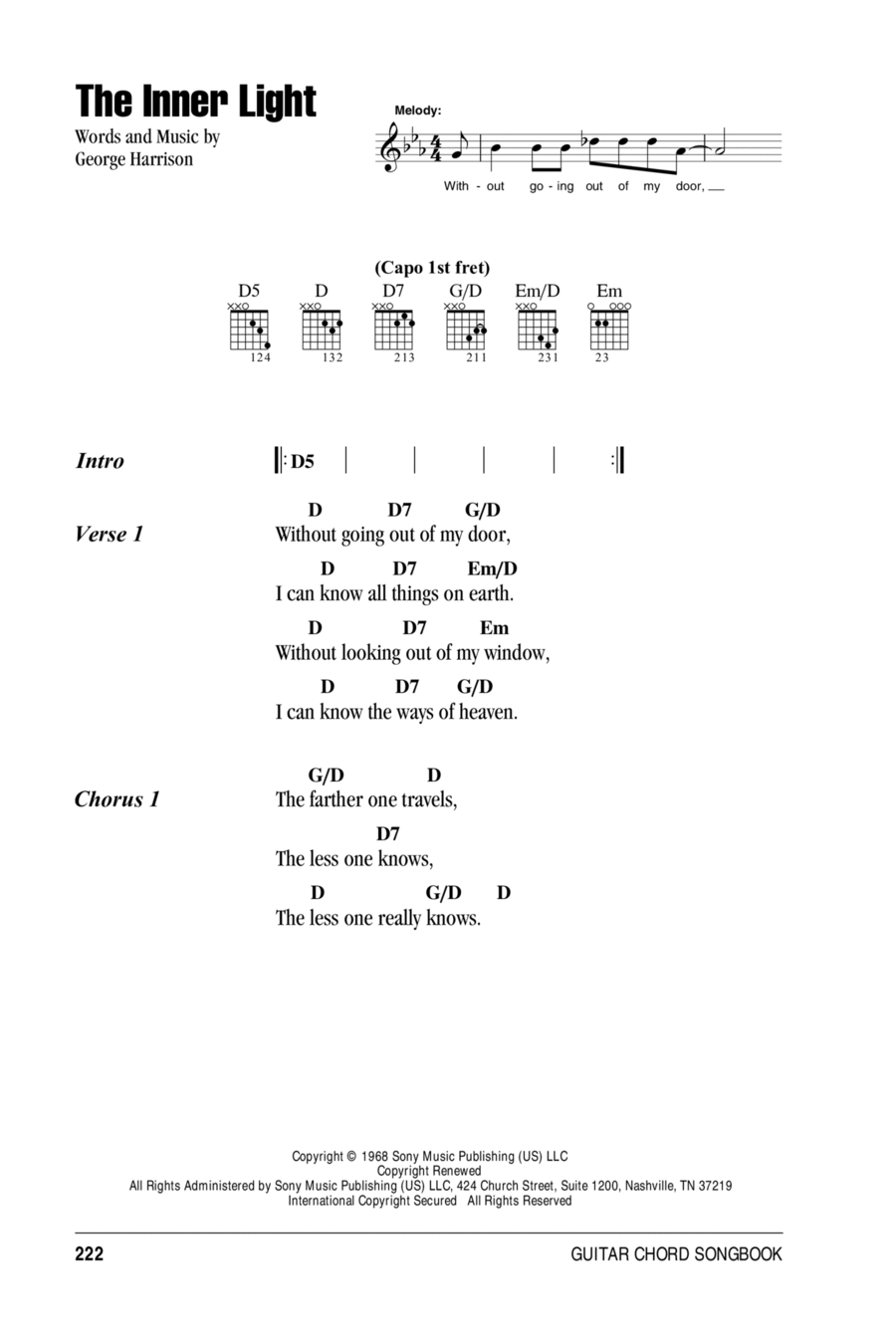 The Inner Light Acoustic Guitar scores gallery preview page 1
