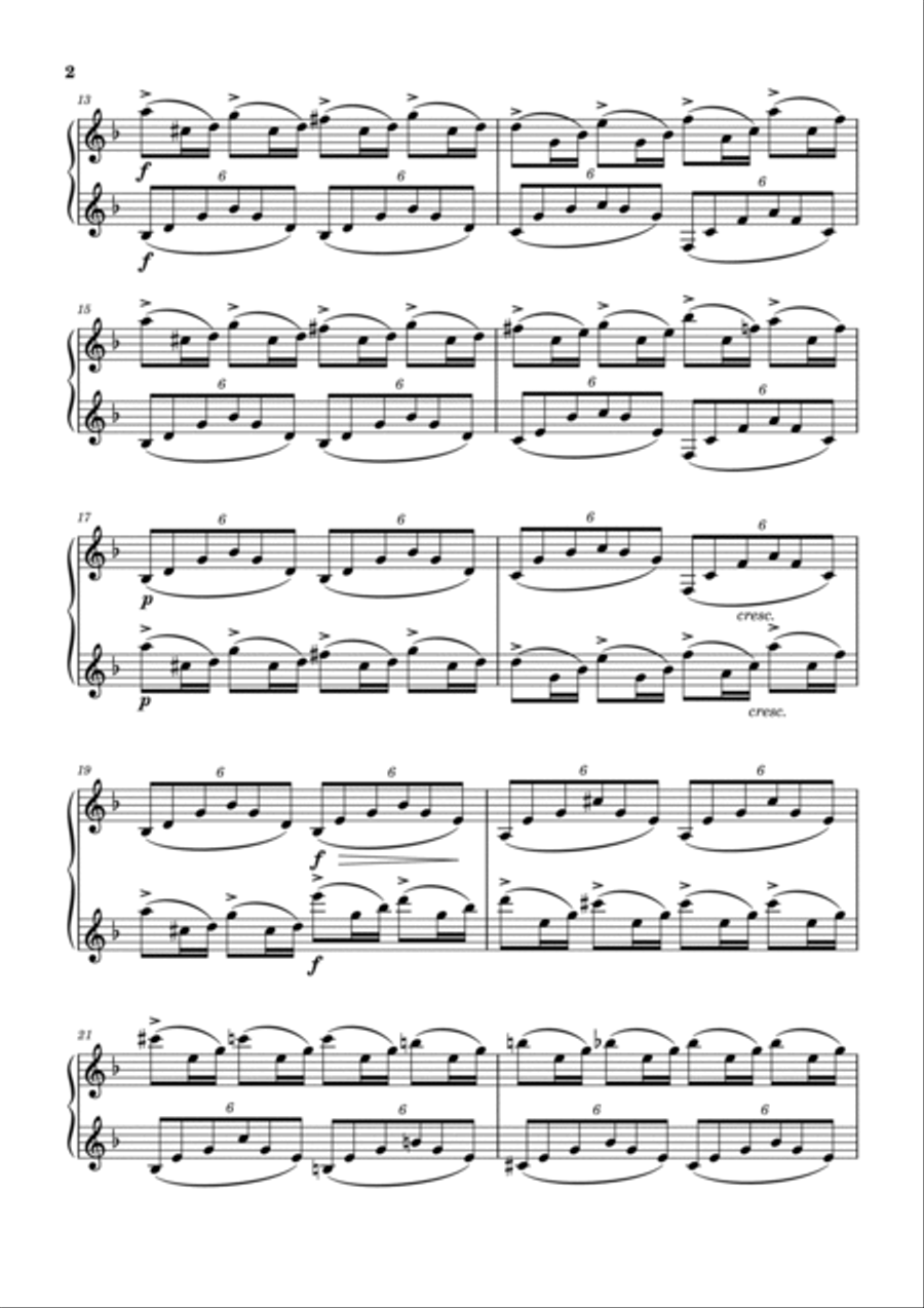 Fantasie Impromptu Clarinet Duet scores gallery preview page 2
