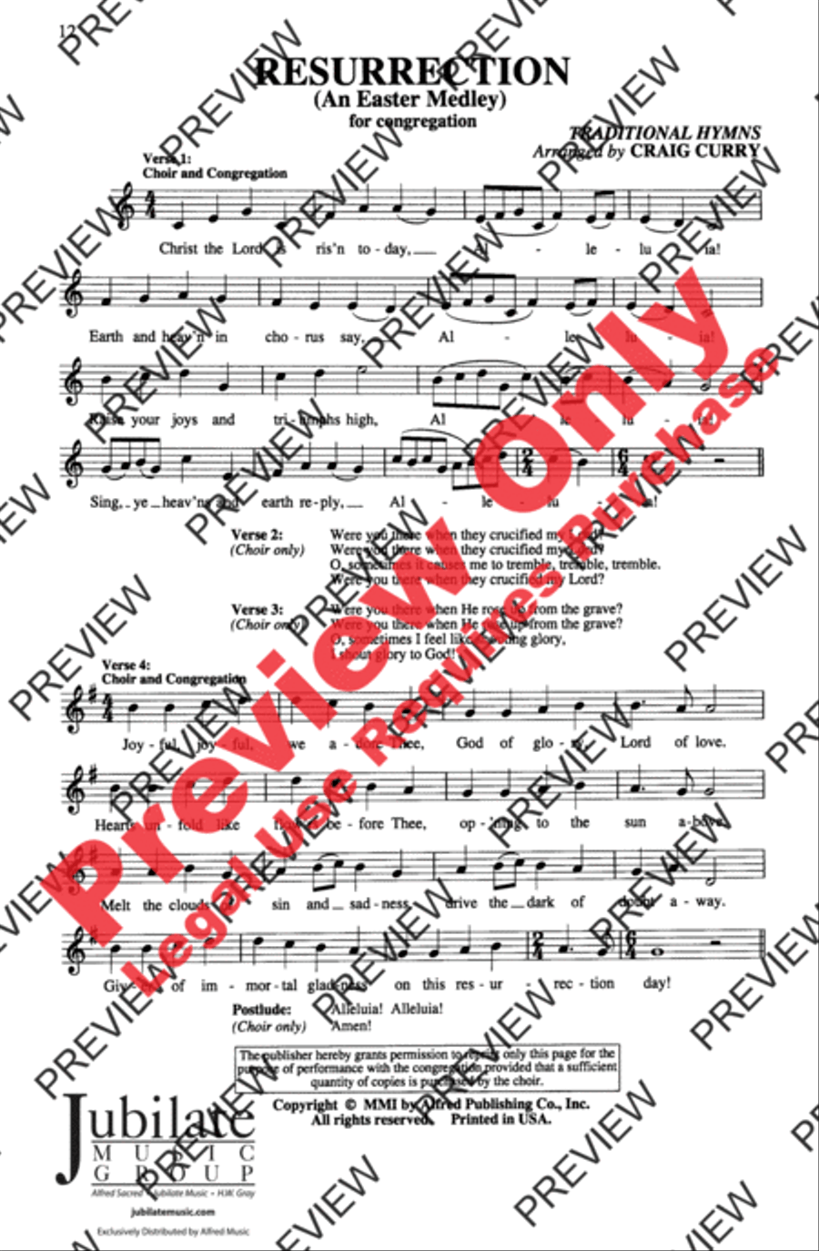 Resurrection Resurrection 4-Part scores gallery preview page 12