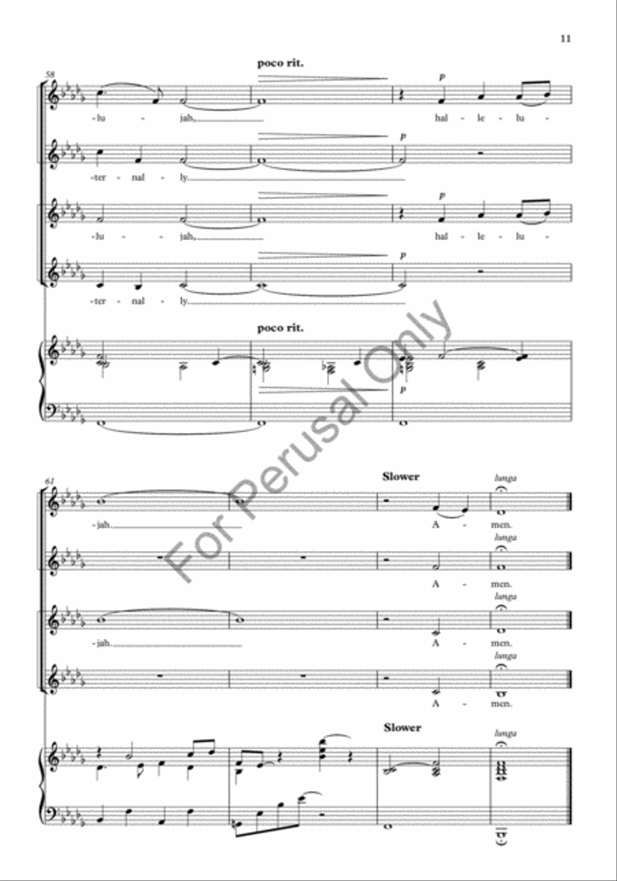 Evening Hymn Evening Hymn SSAA scores gallery preview page 11