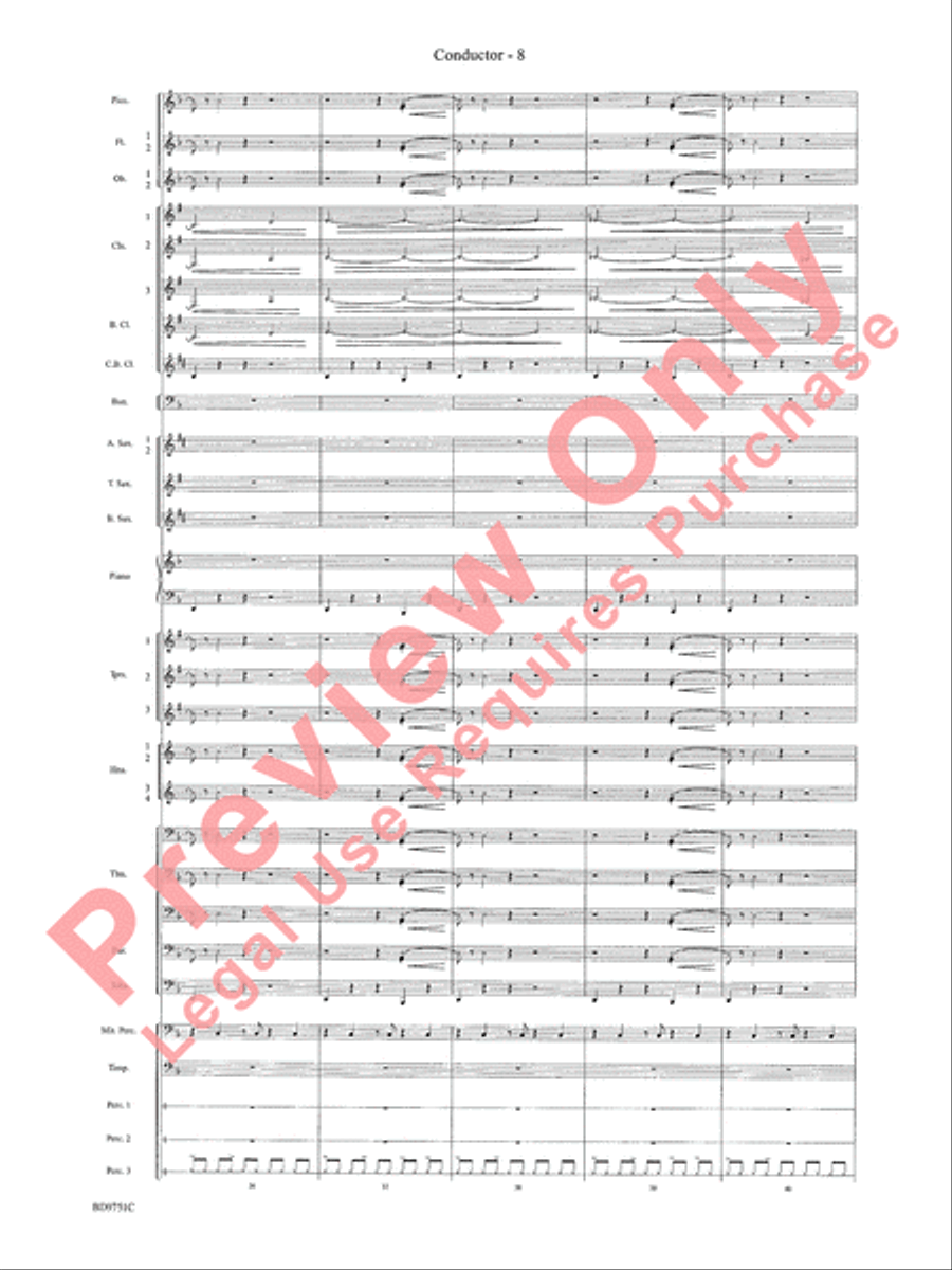 Purgatorio Concert Band scores gallery preview page 11