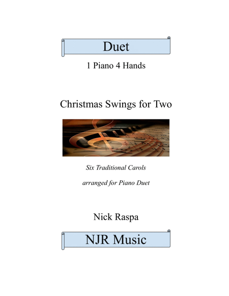 Christmas Swings for Two (1 piano 4 hands) intermediate image number null