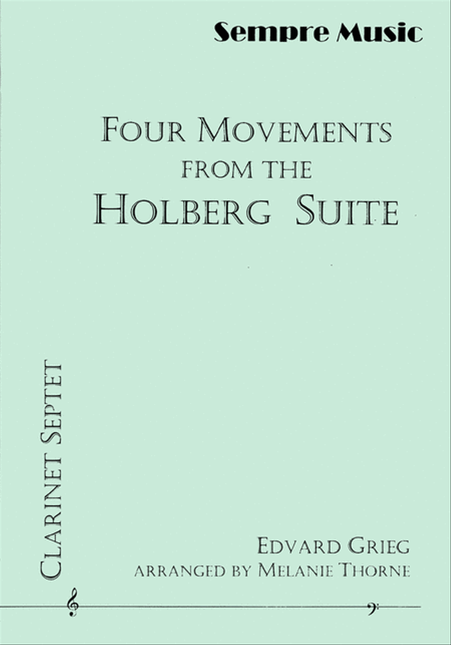 Four Movements From The Holberg Suite Clarinet Quartet scores gallery preview page 1