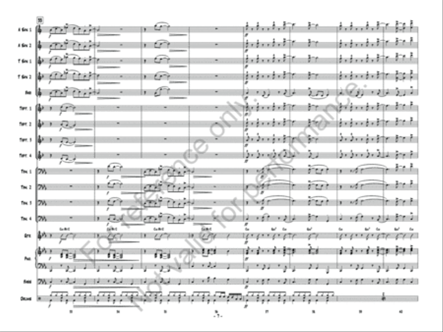 Victor's Return Victor's Return Jazz Ensemble scores gallery preview page 8