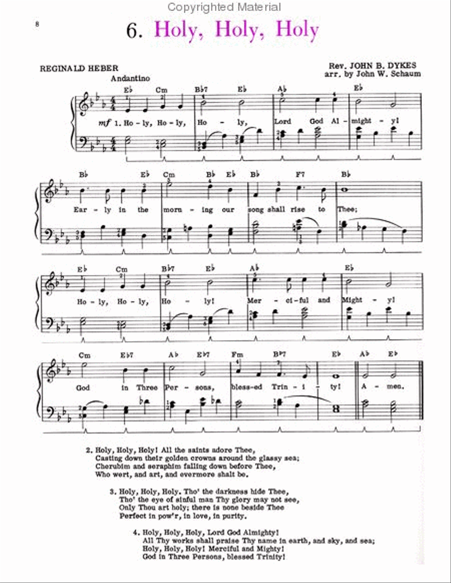 Hymns and Gospel Songs Piano Method scores gallery preview page 3