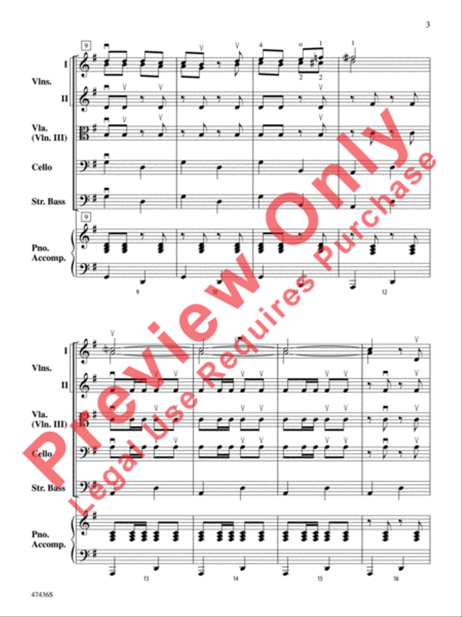 La Fiesta de Cuerdas String Orchestra scores gallery preview page 4