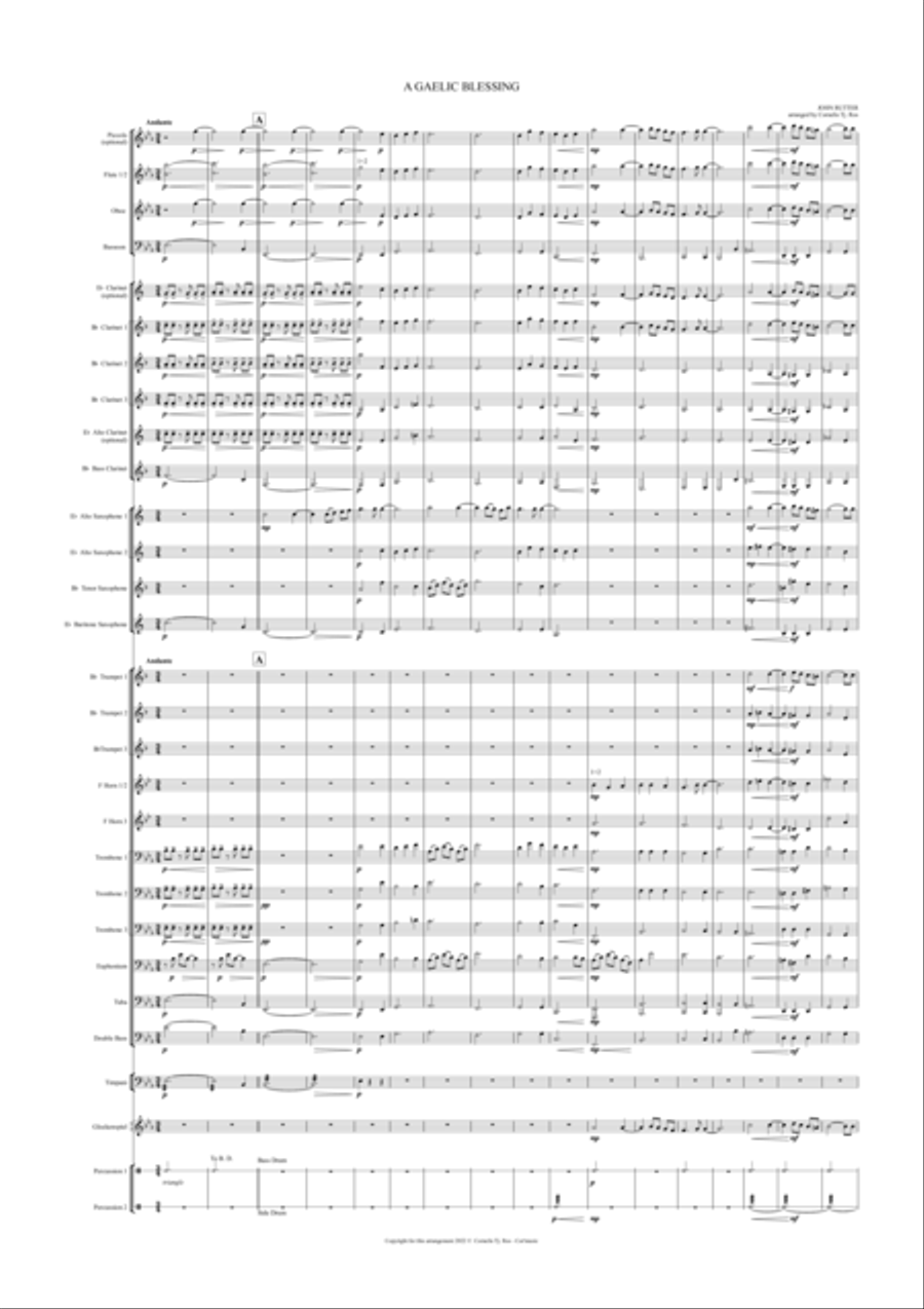 A GAELIC BLESSING Concert Band scores gallery preview page 3