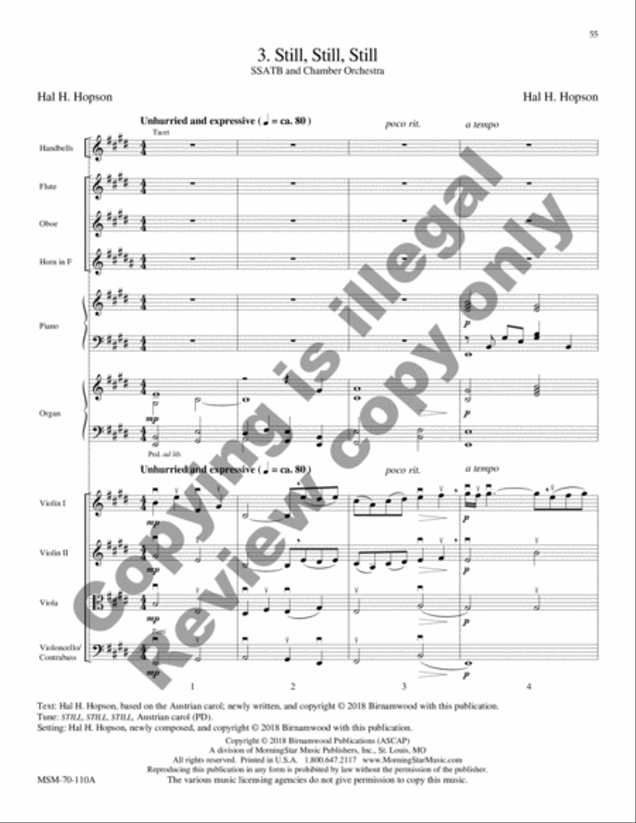 A Carol Suite (Chamber Orchestra Score) Choir scores gallery preview page 15