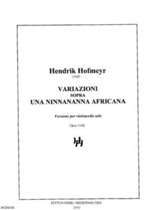Book cover for Variazioni sopra una ninnananna africana