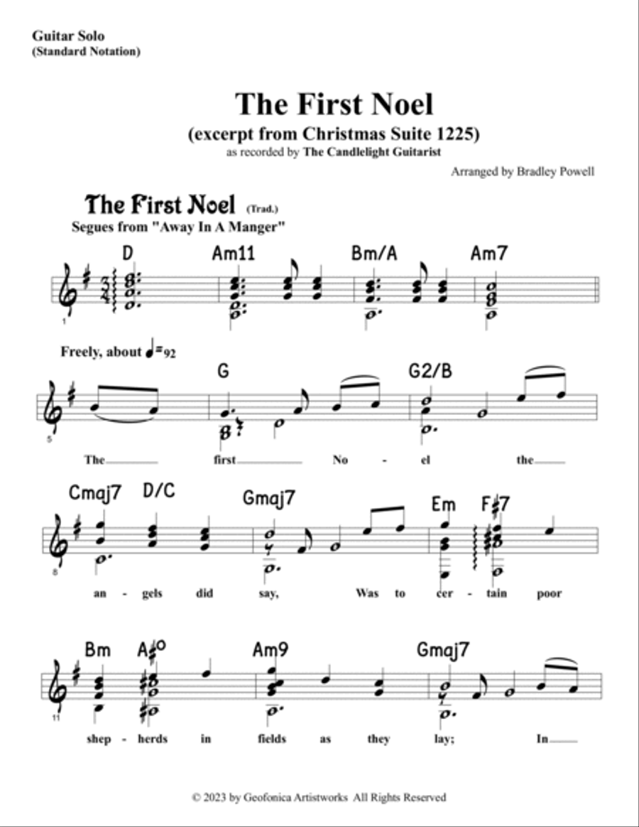 The First Noel Acoustic Guitar scores gallery preview page 2