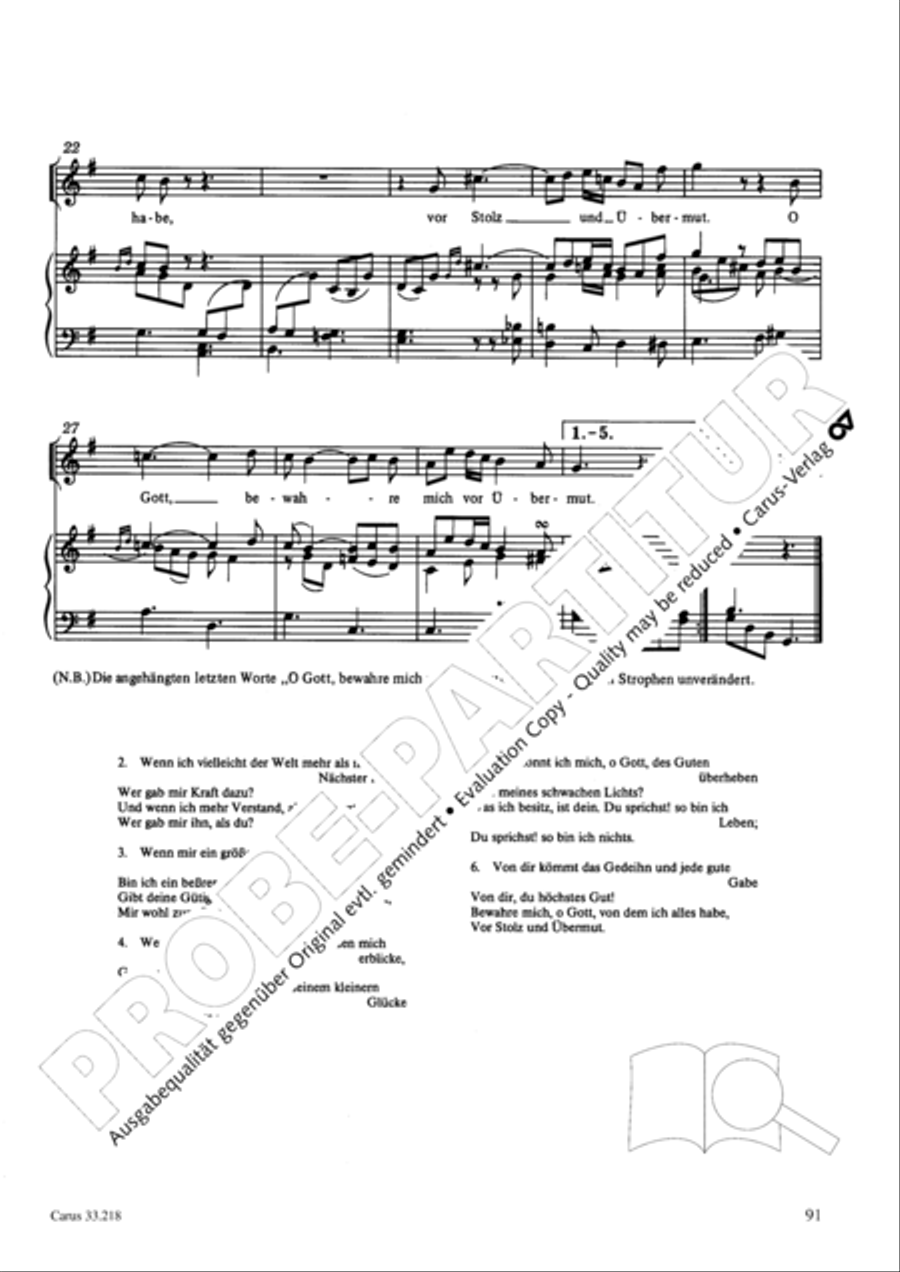 Geistliche Oden und Lieder (Gellert) Collection / Songbook scores gallery preview page 86