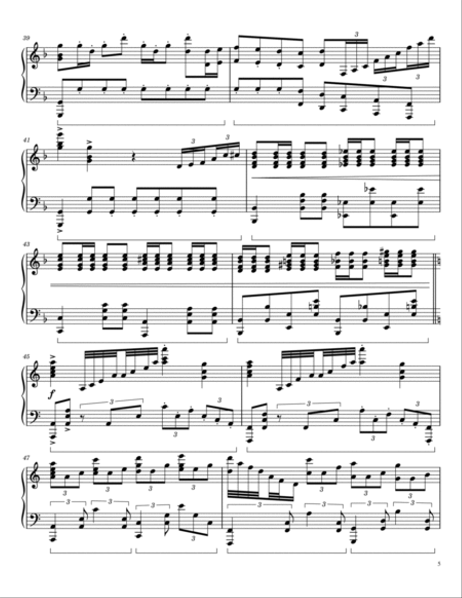 Flight Of The Silverbird - Trailer Piano Solo scores gallery preview page 5