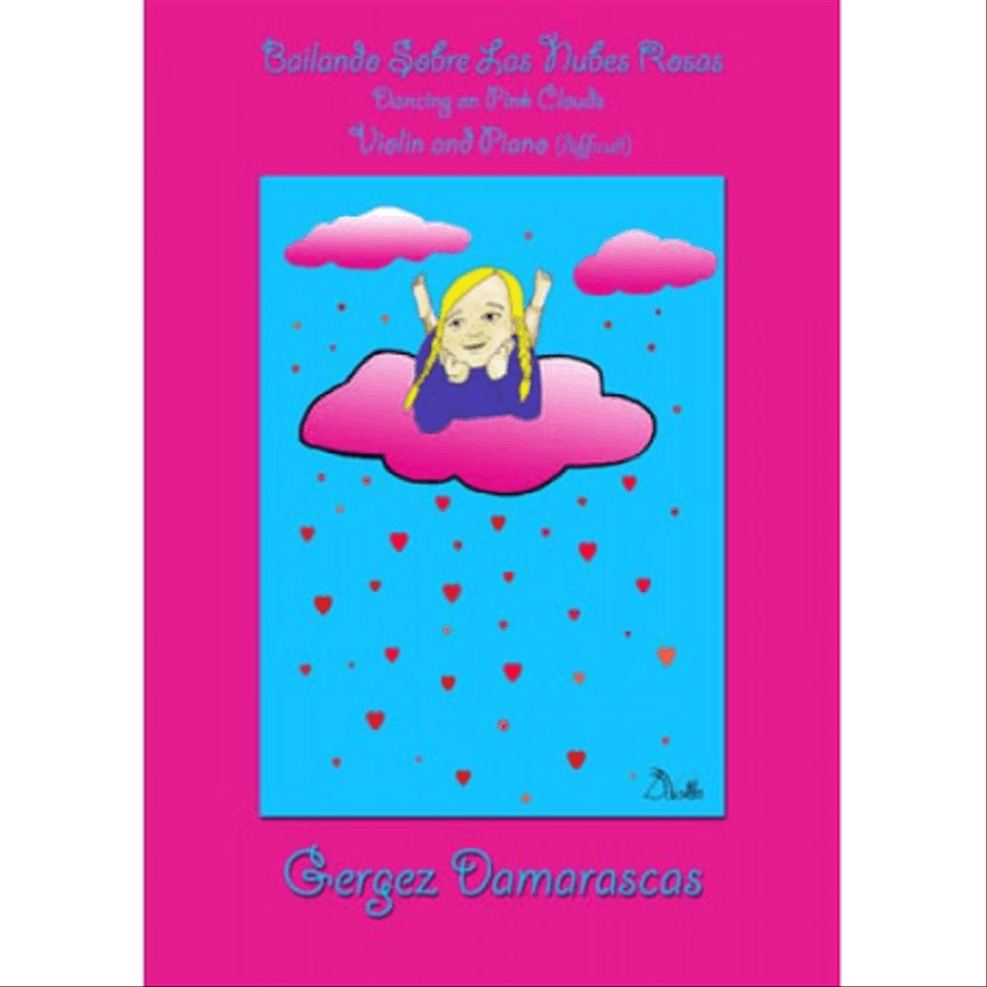 Bailando en las nubes rosas / Dancing on pink clouds for violin Violin Solo scores gallery preview page 1