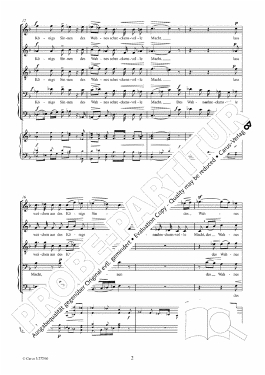 Allmachtiger! In deinen Himmel Choir scores gallery preview page 3
