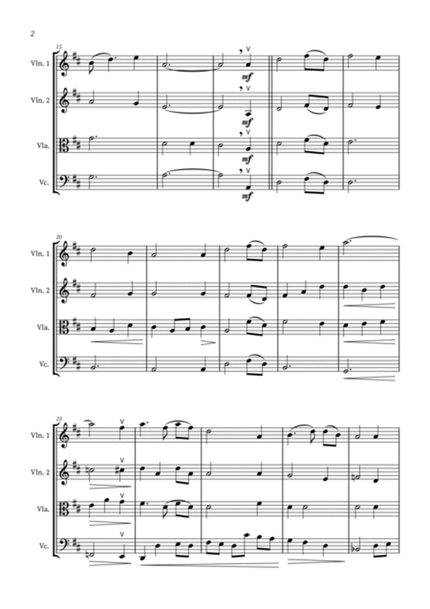 Amazing Grace - String Quartet Sheet Music image number null