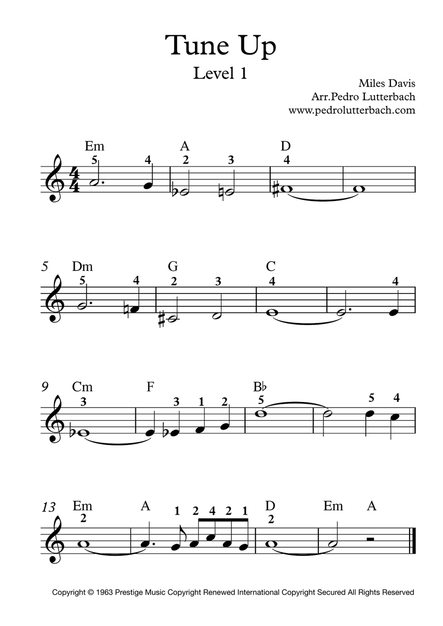 Tune Up Easy Piano scores gallery preview page 1