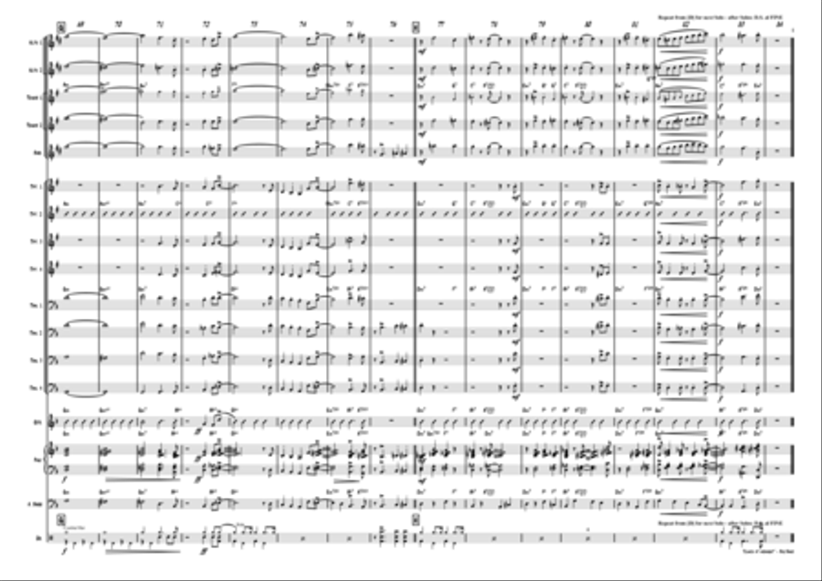 Clinch at midnight - Charleston/Two Step - Big Band Jazz Ensemble scores gallery preview page 5
