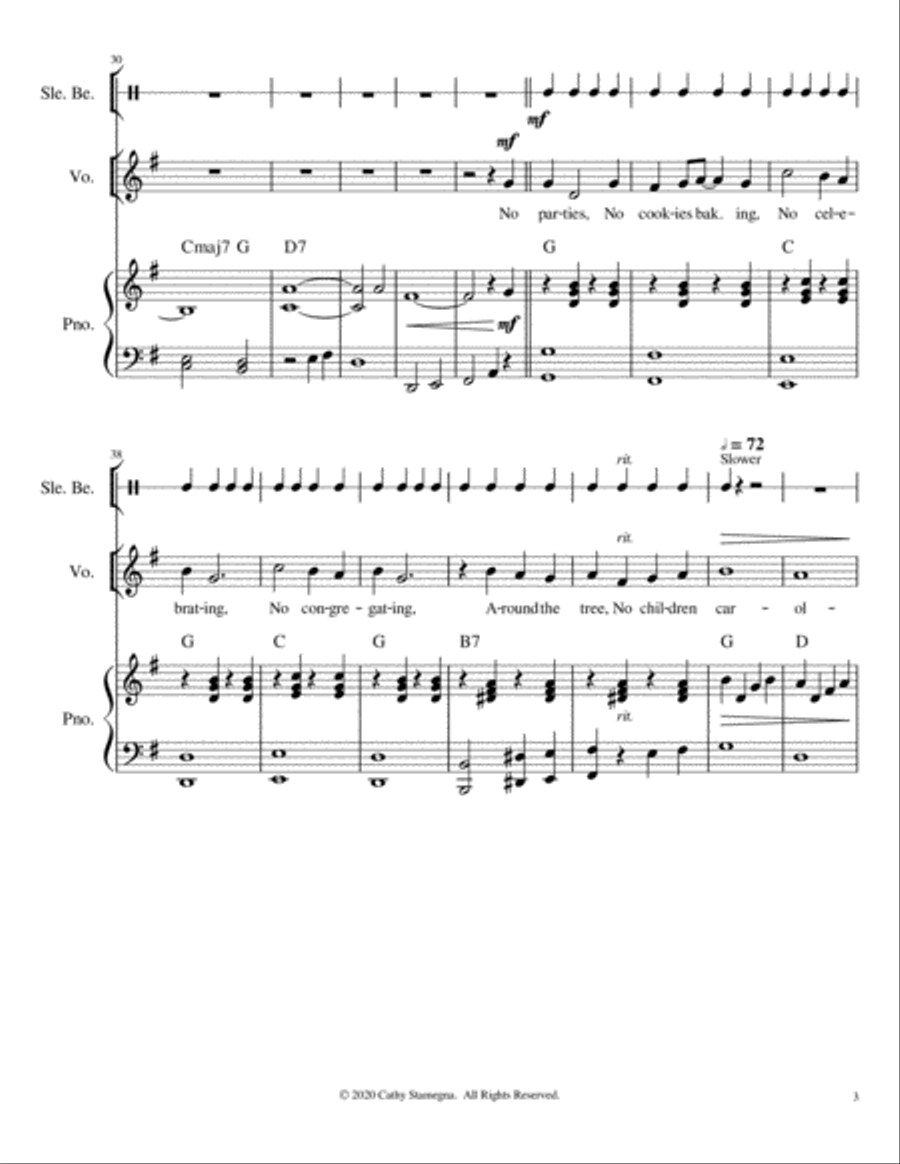 A Different Kind of Christmas - Vocal Solo (Medium/Low), Chords, Piano, Optional Sleigh Bells Voice Solo scores gallery preview page 4