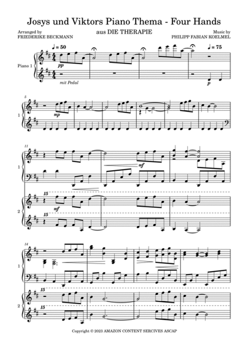 Josys And Viktors Piano Theme - Four Hands