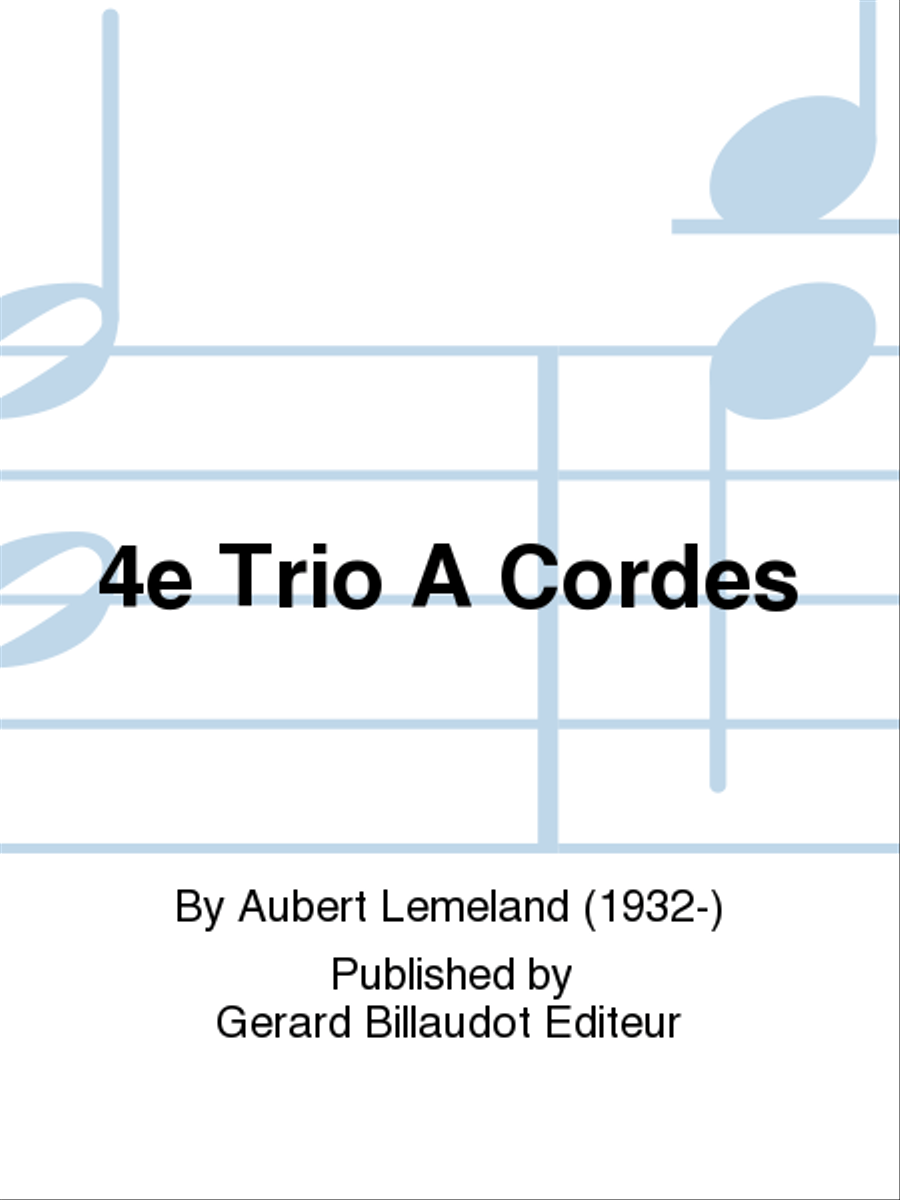 4e Trio a Cordes 4e Trio a Cordes String Trio scores gallery preview page 1
