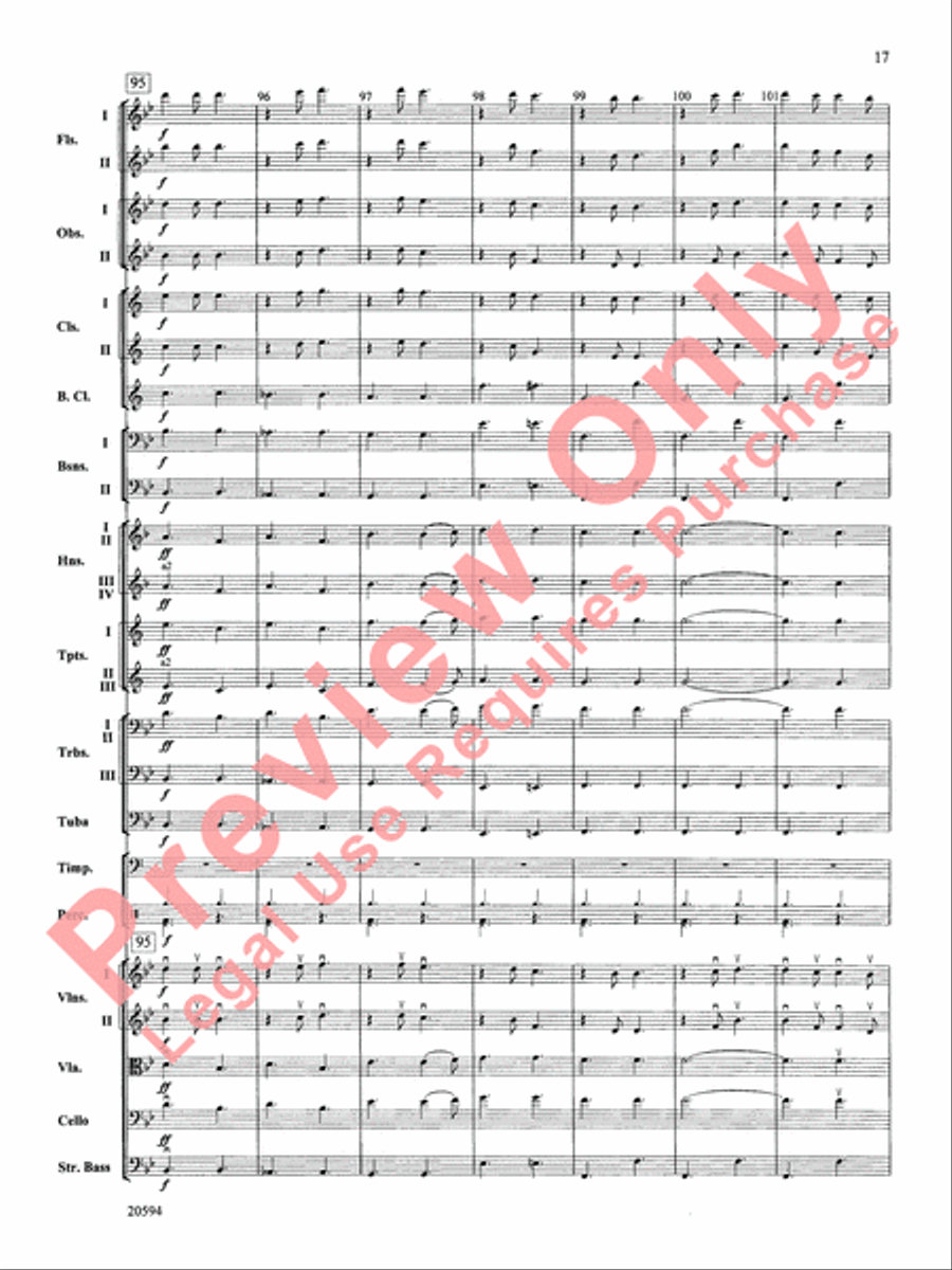 Symphony No. 9 (Fourth Movement) Full Orchestra scores gallery preview page 18