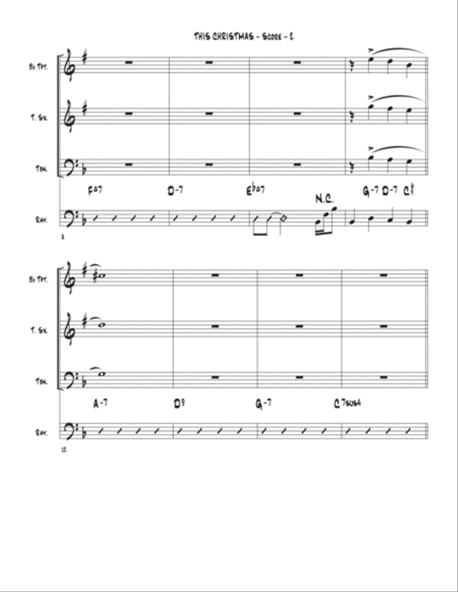 This Christmas This Christmas Tenor Saxophone scores gallery preview page 2