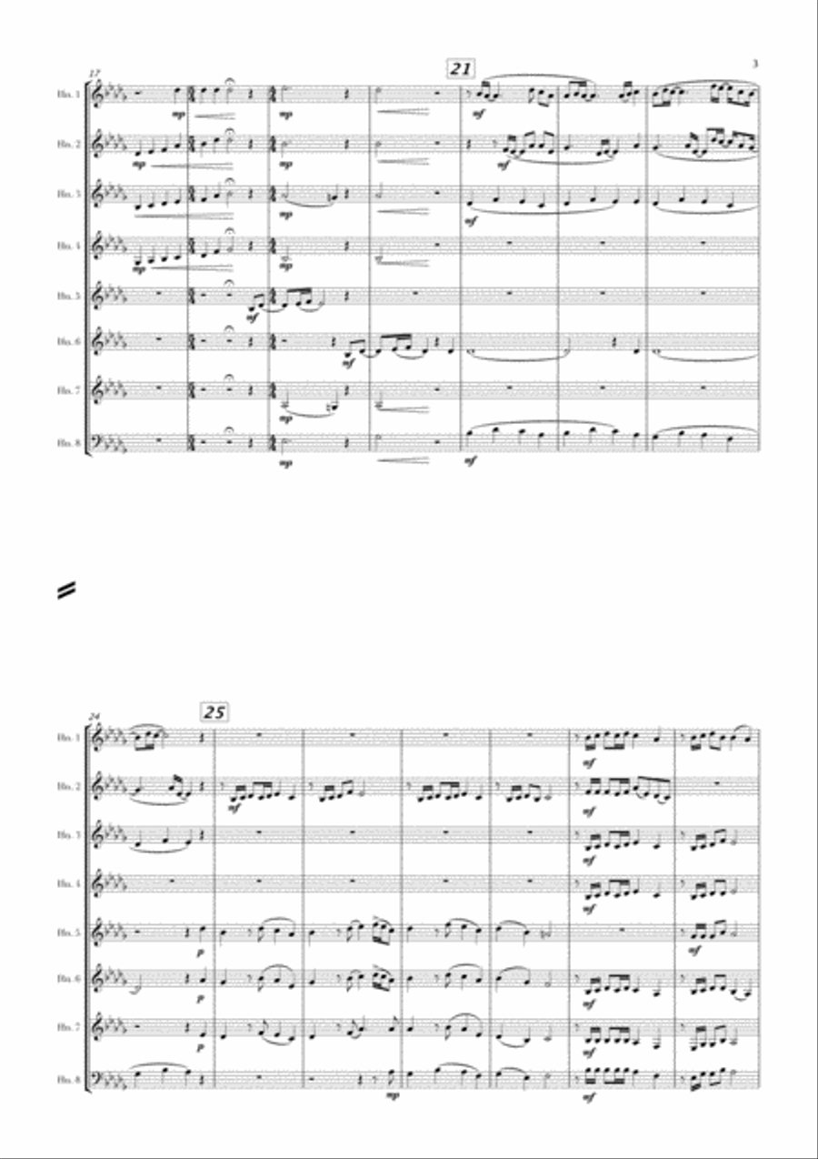 Light In The Hallway Horn scores gallery preview page 3