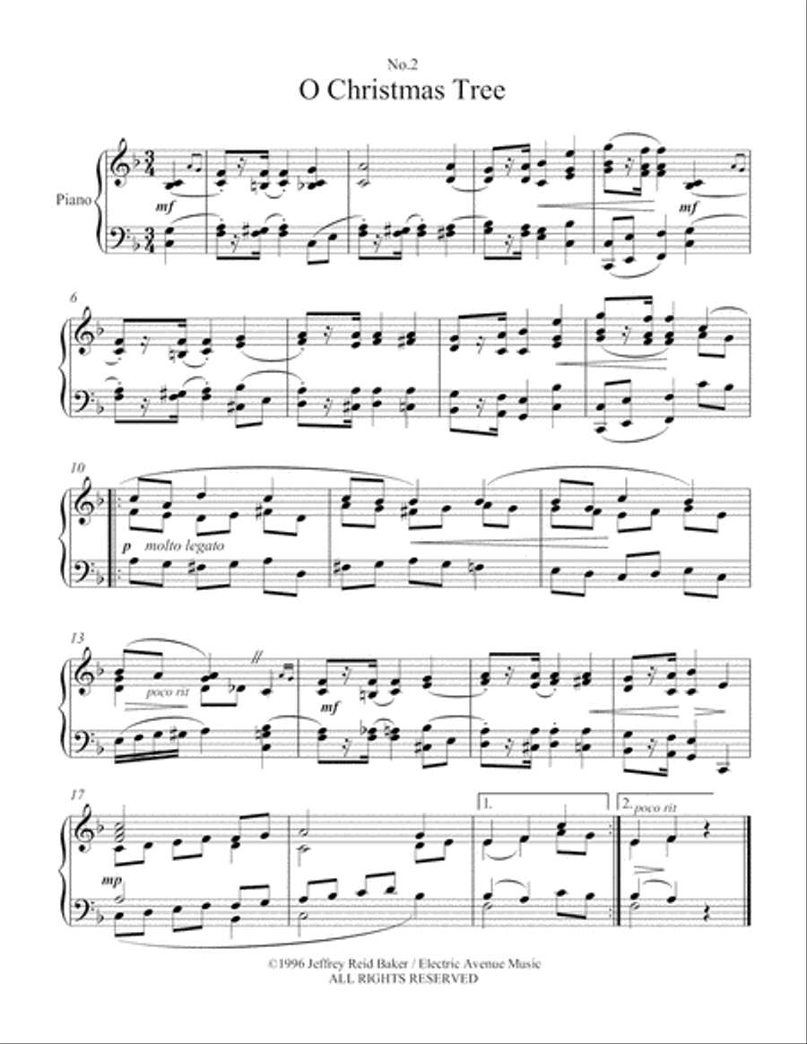 Chistmascenen (7 Holiday Songs after Robert Schumann) Piano Solo scores gallery preview page 3