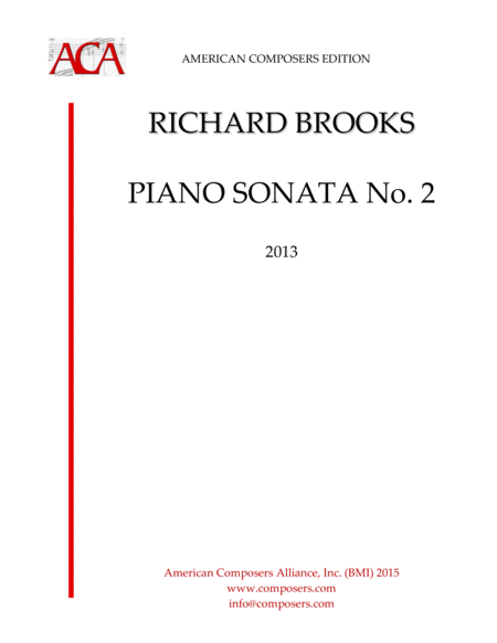 [Brooks] Piano Sonata No. 2