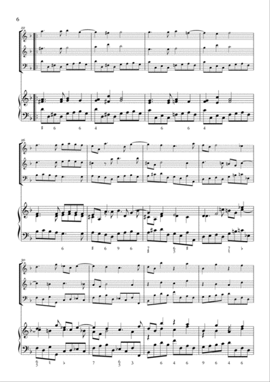 Corelli - Christmas Concerto - arranged as a string trio sonata Cello scores gallery preview page 6