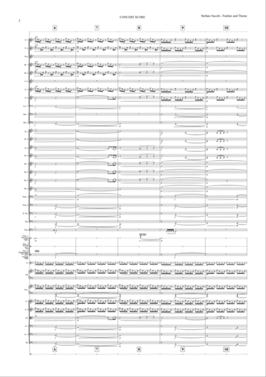Fanfare and Theme Full Orchestra scores gallery preview page 5