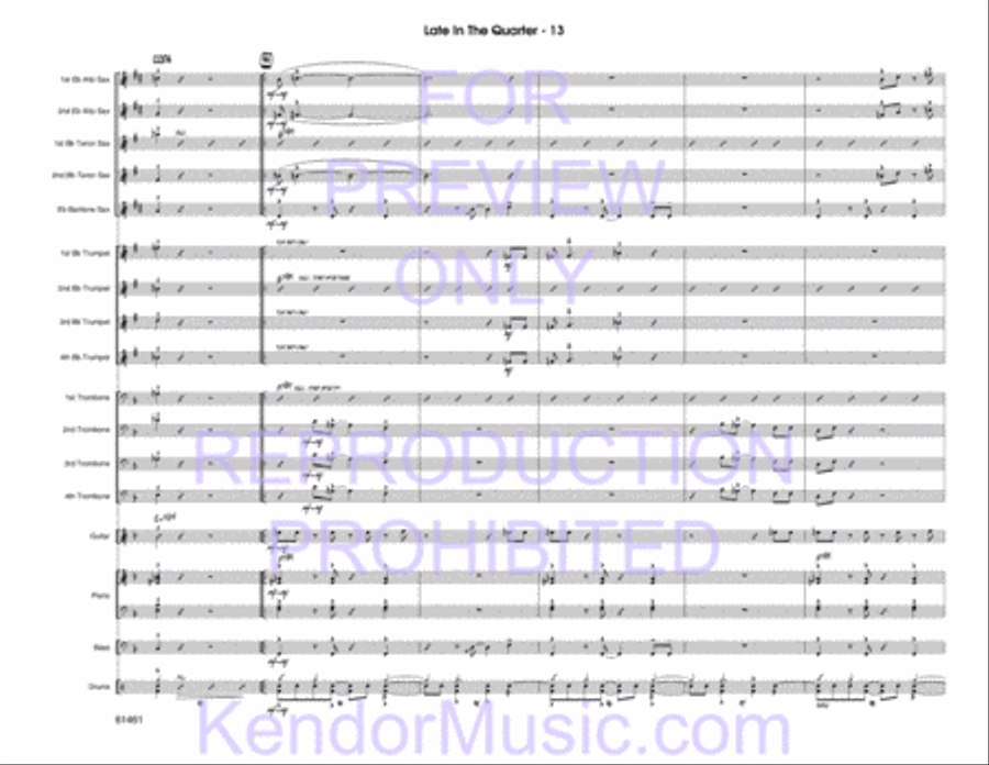 Late In The Quarter Late In The Quarter Jazz Ensemble scores gallery preview page 15