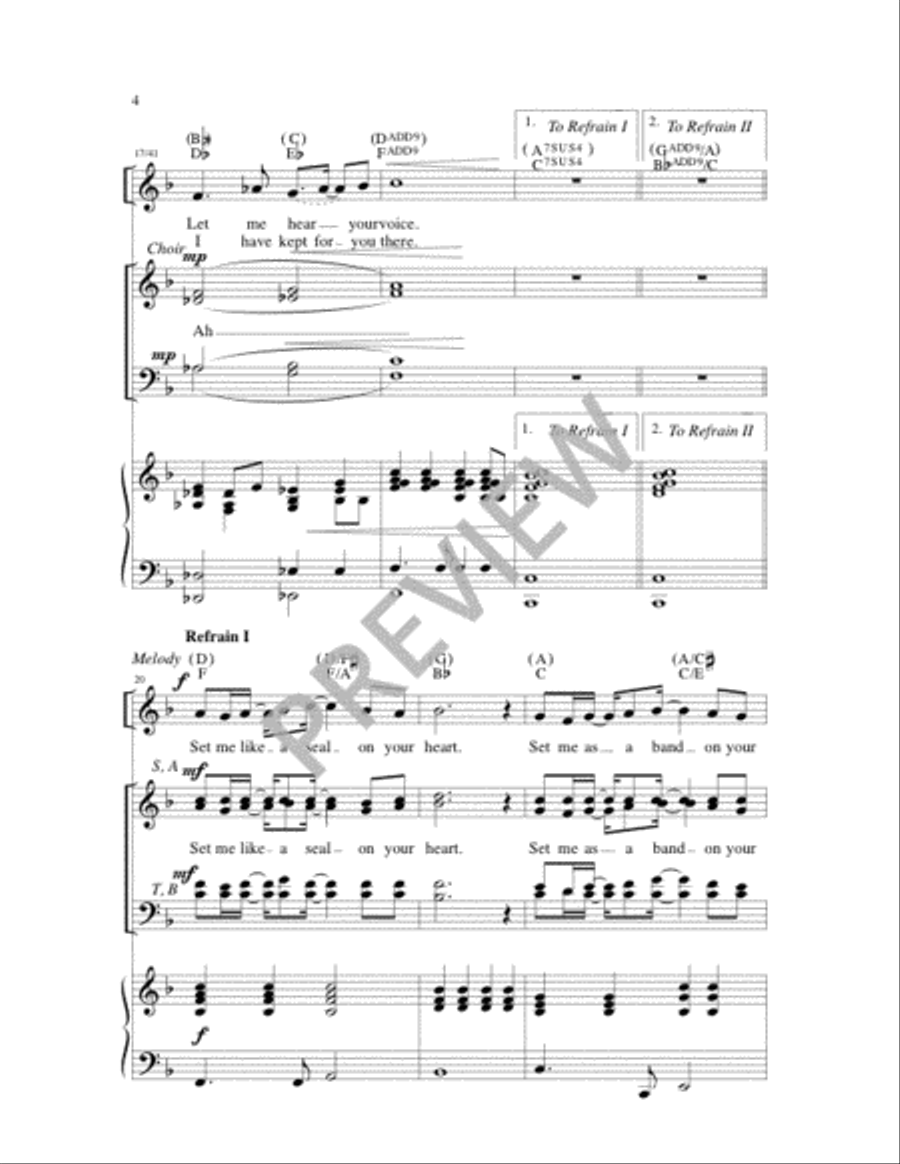 The Fire of Love 4-Part scores gallery preview page 4