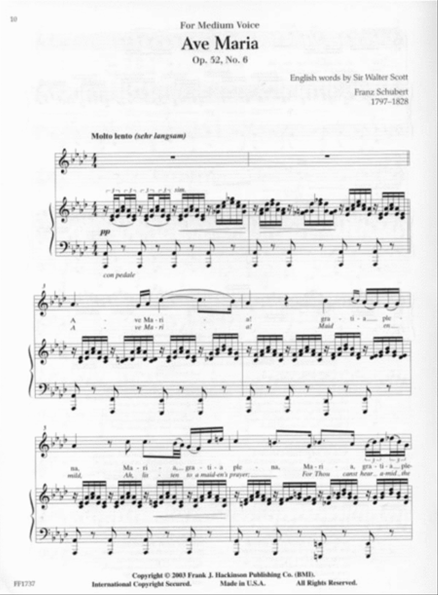 The Ave Maria Collection Voice scores gallery preview page 3