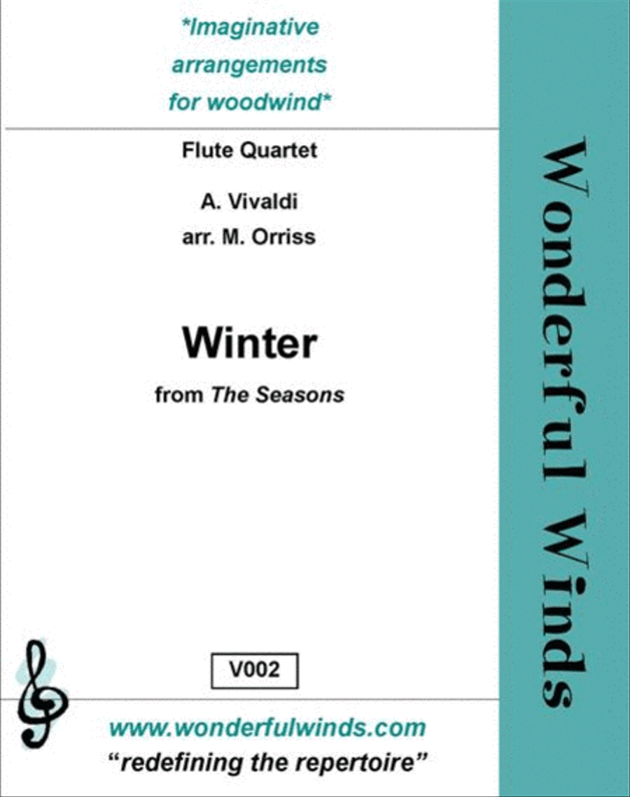 Winter Winter Flute Quartet scores gallery preview page 1