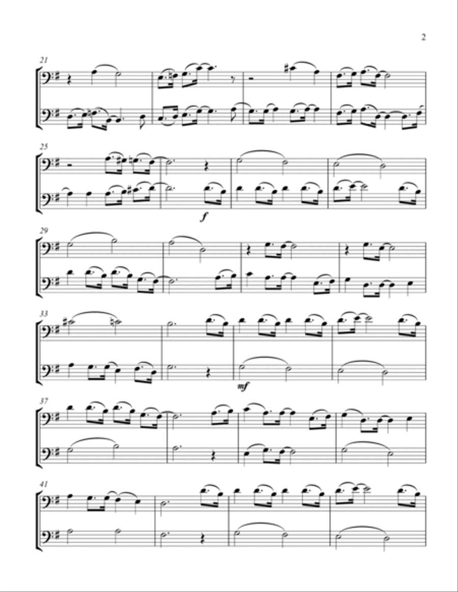 A Marshmallow World A Marshmallow World Trombone Duet scores gallery preview page 3
