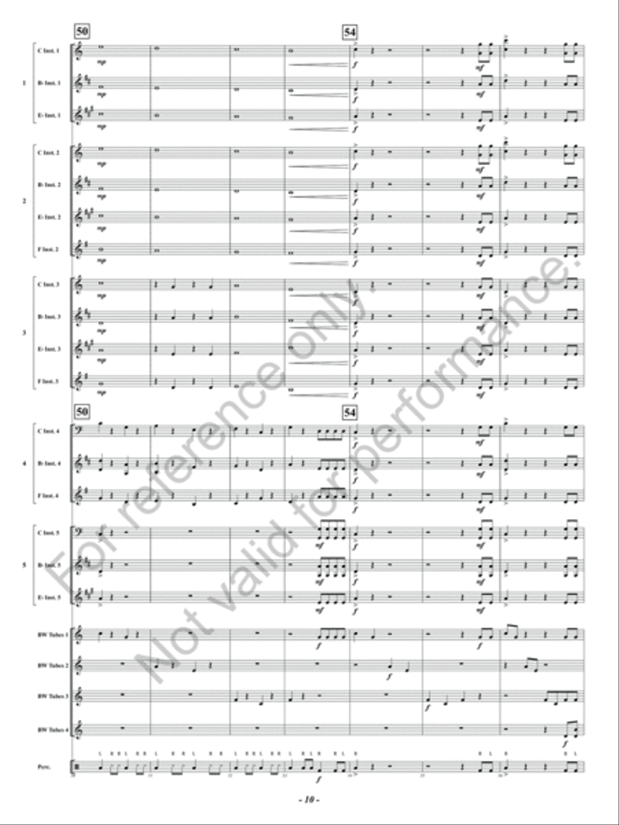 Canon in Boombucket Major Concert Band scores gallery preview page 11