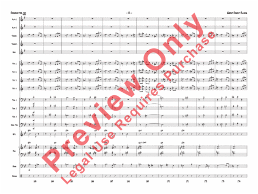 West Coast Blues West Coast Blues Jazz Ensemble scores gallery preview page 38