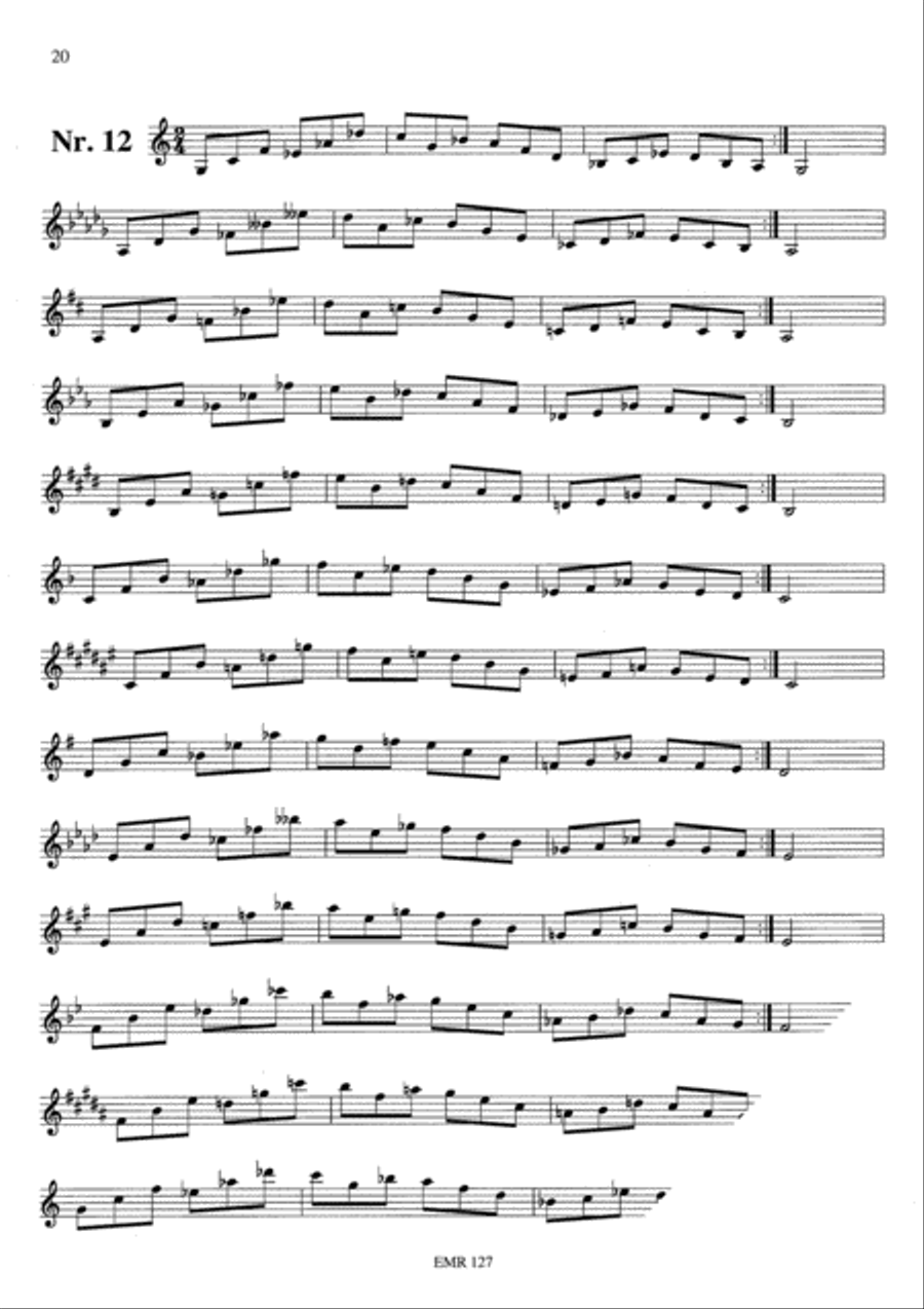 Virtuositatsubungen / Exercices de virtuosite / Virtuosity Drills