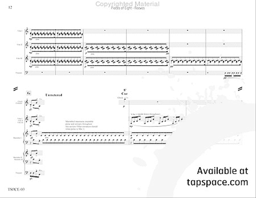 Pieces of Eight Percussion Ensemble scores gallery preview page 15
