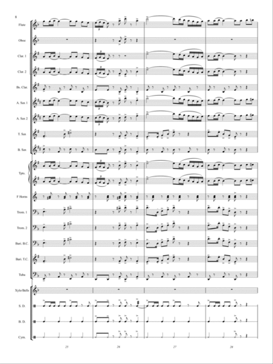 Pan American Concert Band scores gallery preview page 8