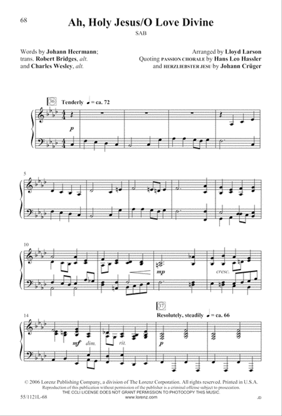 Touched by the Christ Touched by the Christ 3-Part scores gallery preview page 69