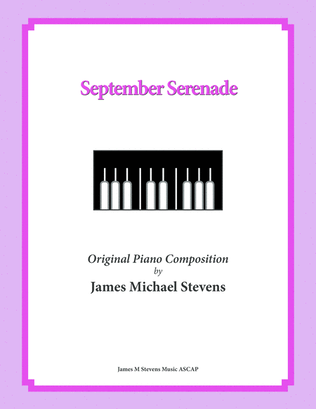 Book cover for September Serenade (Romantic Piano)