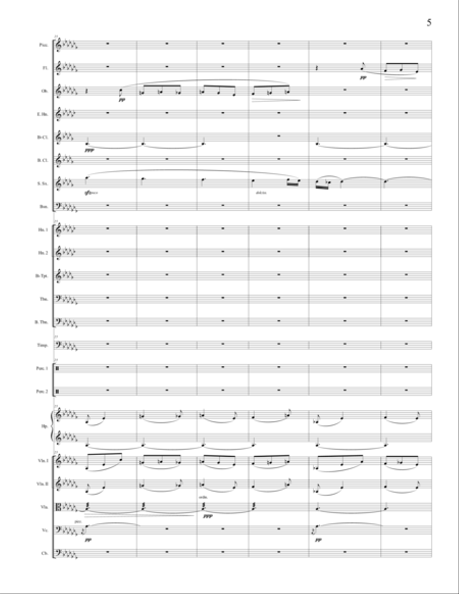 Albeniz/Leytush – “La Vega”, (The Alhambra) Full Orchestra scores gallery preview page 5