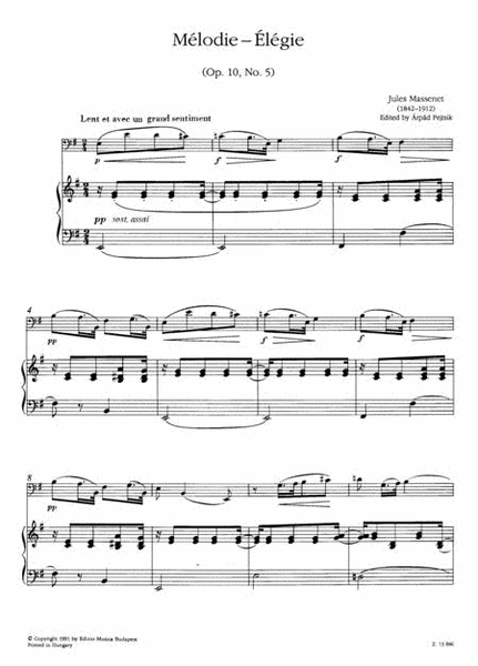 Mélodie – Elégie, Op. 10, No. 5