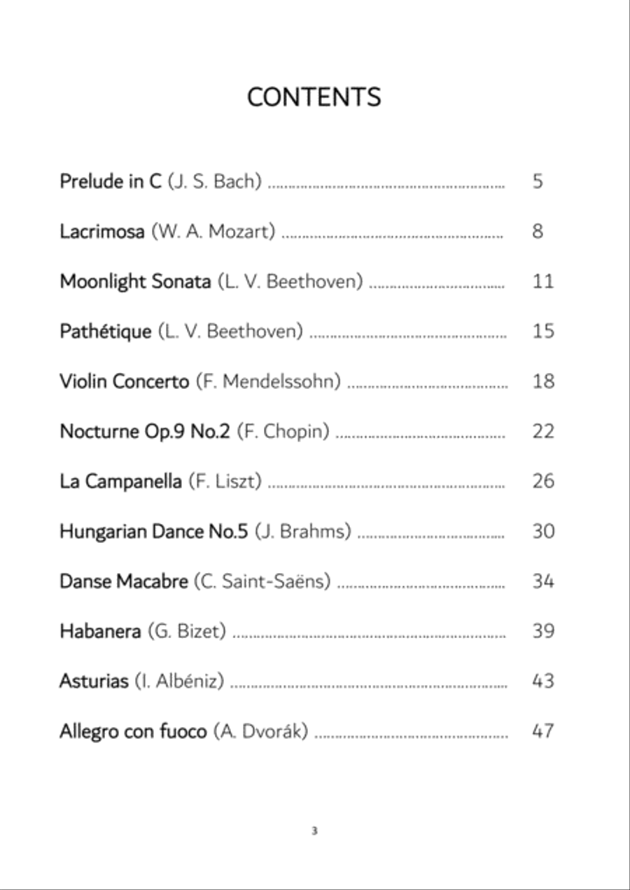 Easy Piano Classics (eBook) String Duet scores gallery preview page 3