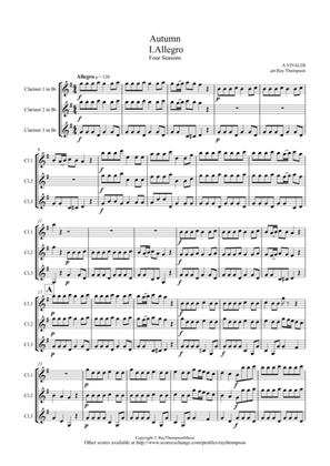 Book cover for Vivaldi: The Four Seasons (Le quattro stagioni): Concerto No. 3 in F major, Op. 8, RV 293 Autumn